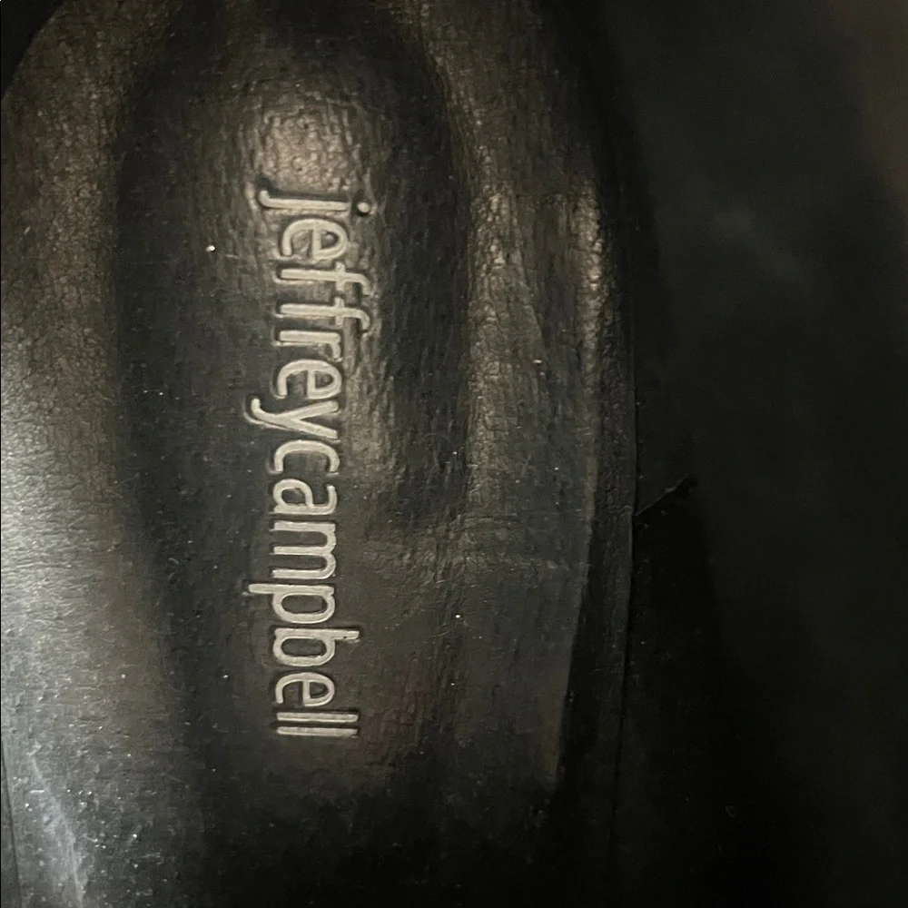 Jeffrey Campbell Shiny Navy Lace-Up Boots - Picture 2 of 7